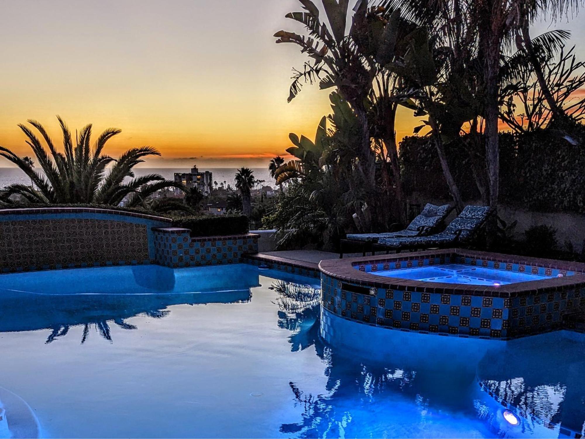 360 Degree Ocean & City Views With Pool, Spa, Close To The Beach! Pets Ok サンディエゴ エクステリア 写真